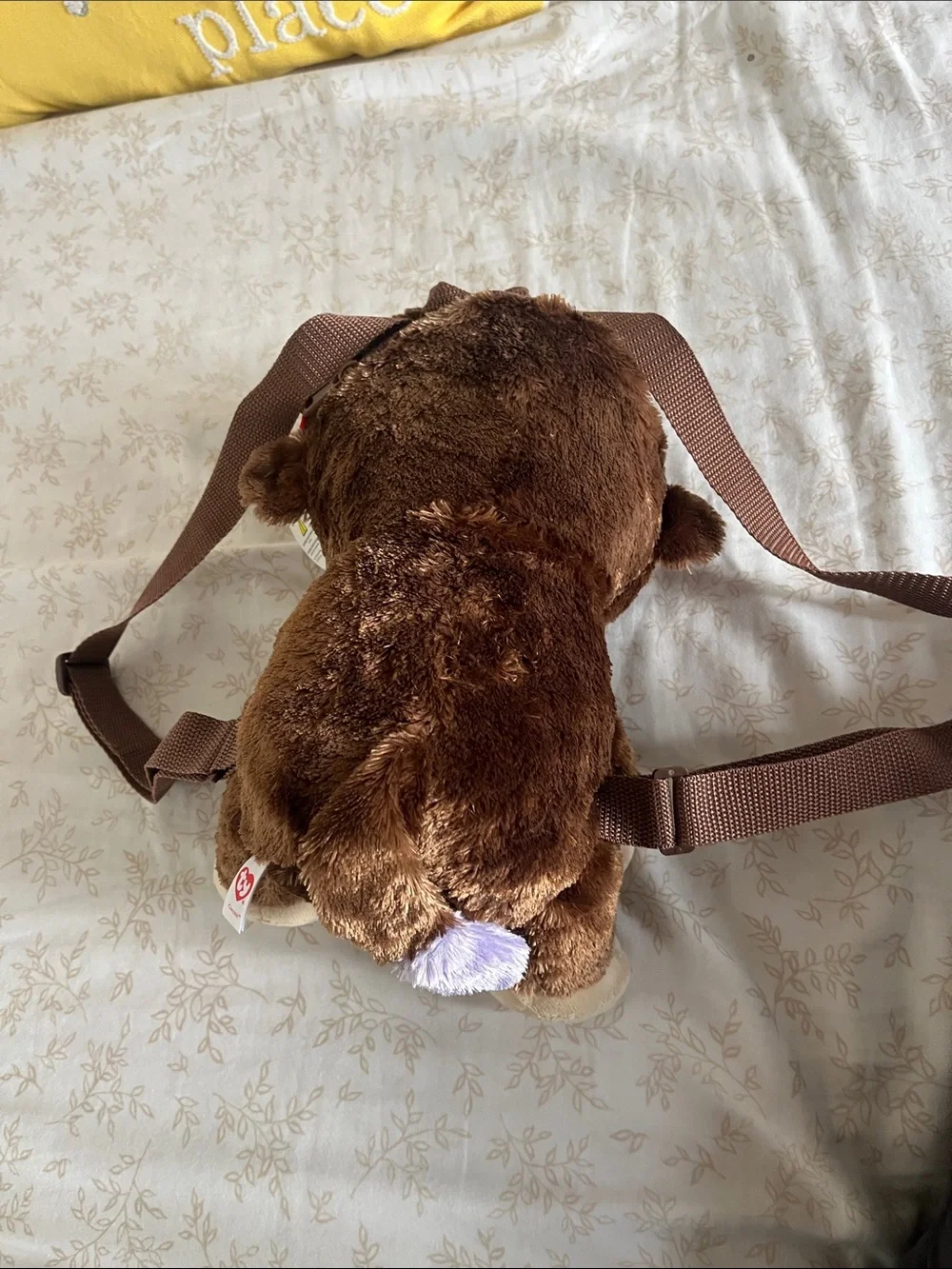 TY GEAR BEANIE BOOS COCONUT THE MONKEY PLUSH mini BACKPACK WITH ORIGINAL TAGS.